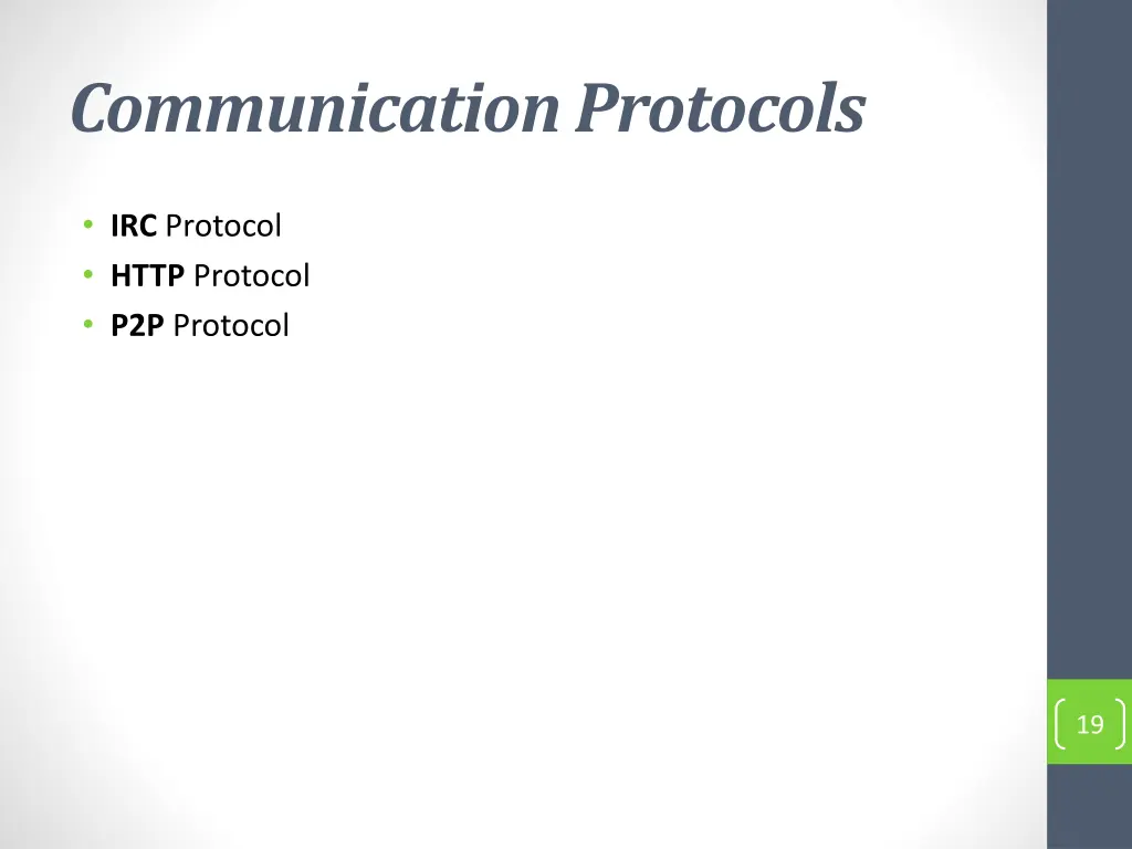 communication protocols