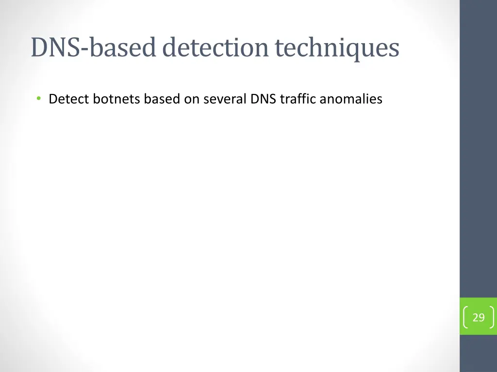 dns based detection techniques