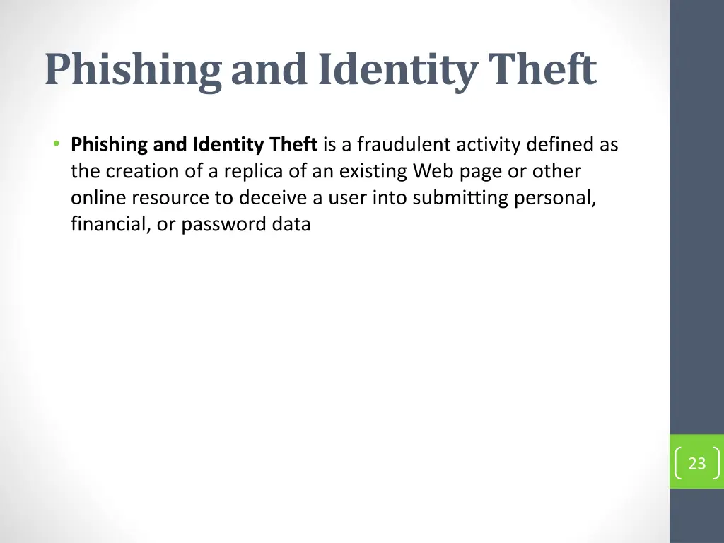 phishing and identity theft