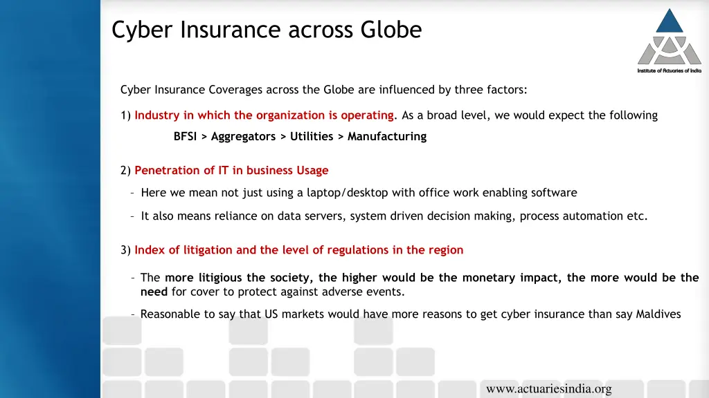 cyber insurance across globe