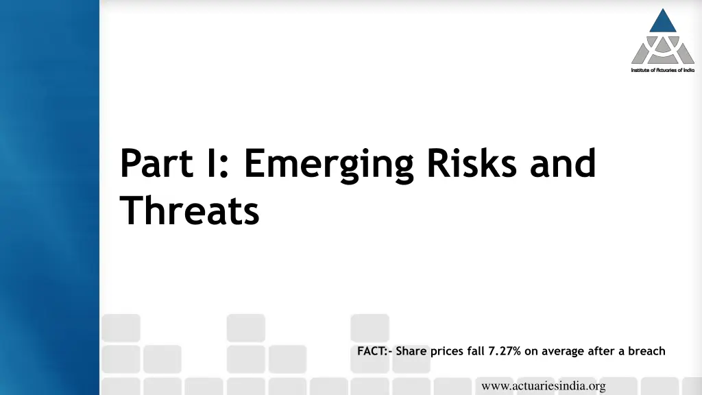 part i emerging risks and threats