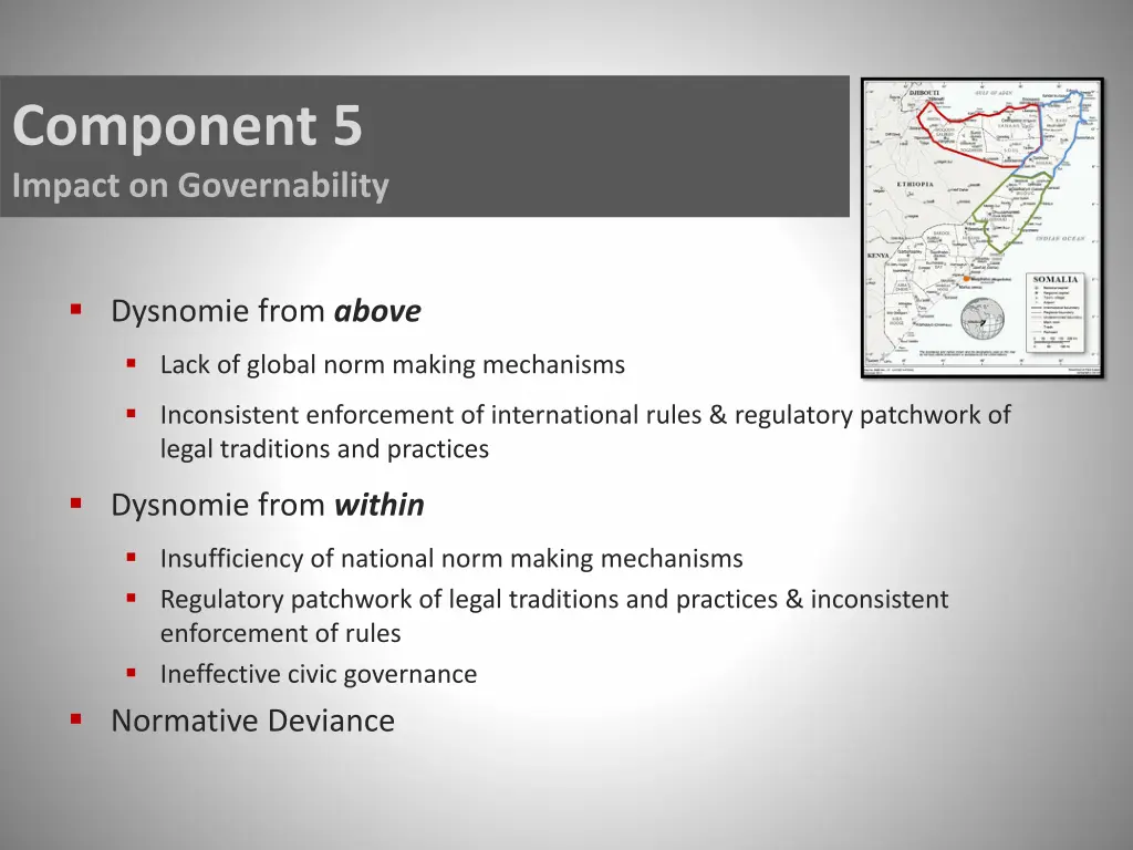 component 5 impact on governability