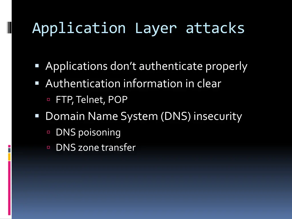 application layer attacks