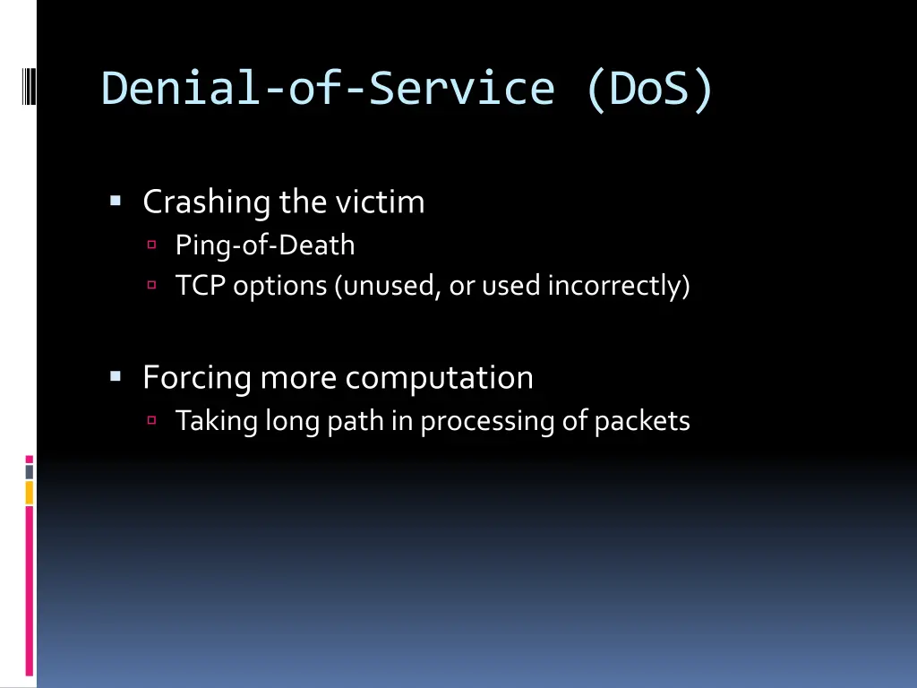 denial of service dos 1