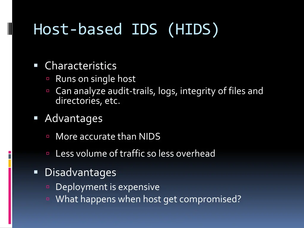 host based ids hids