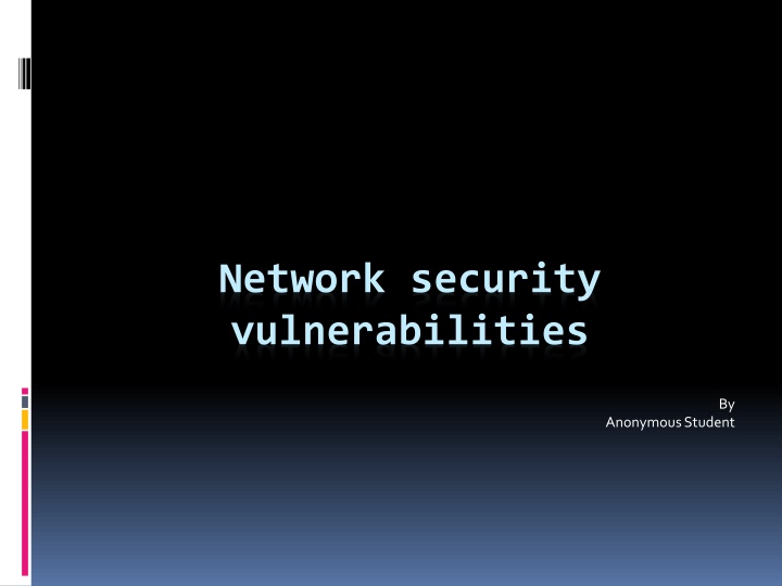 network security vulnerabilities