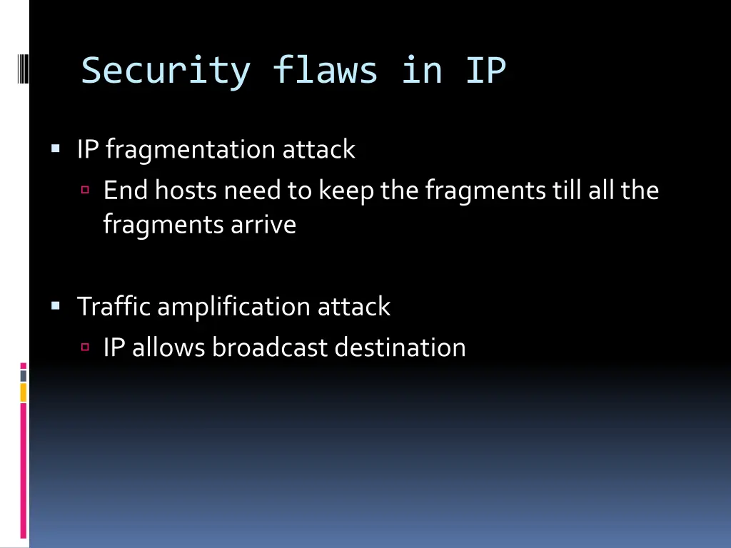 security flaws in ip 1