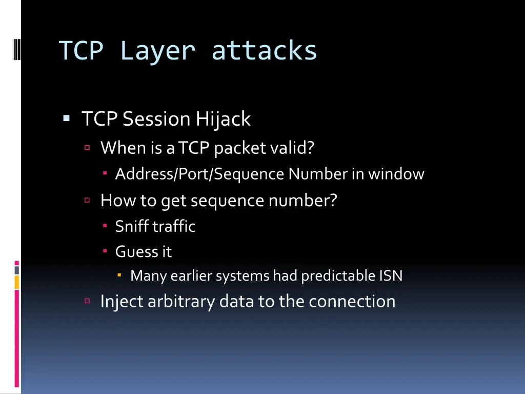 tcp layer attacks 1