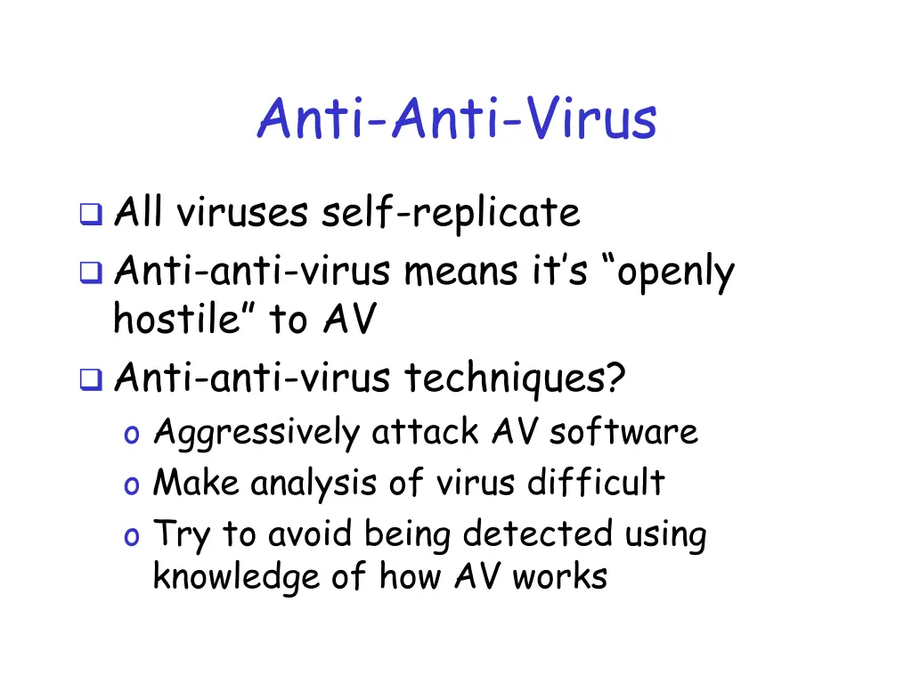 anti anti virus