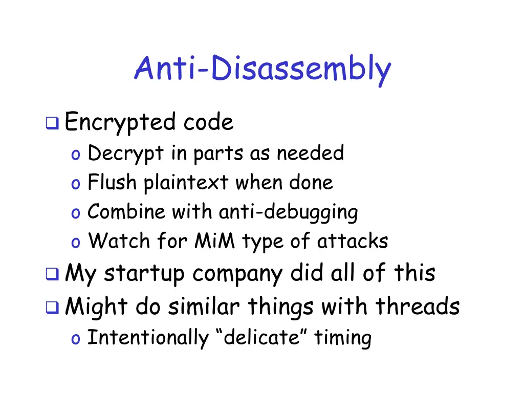 anti disassembly 4