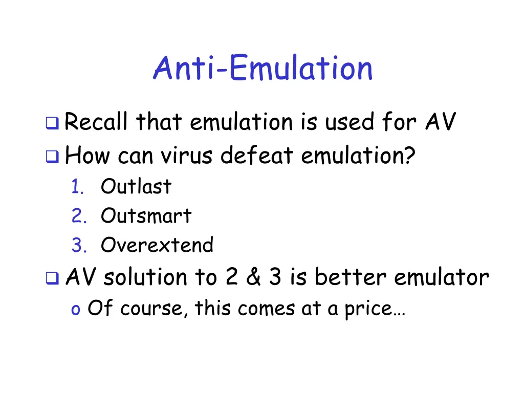 anti emulation