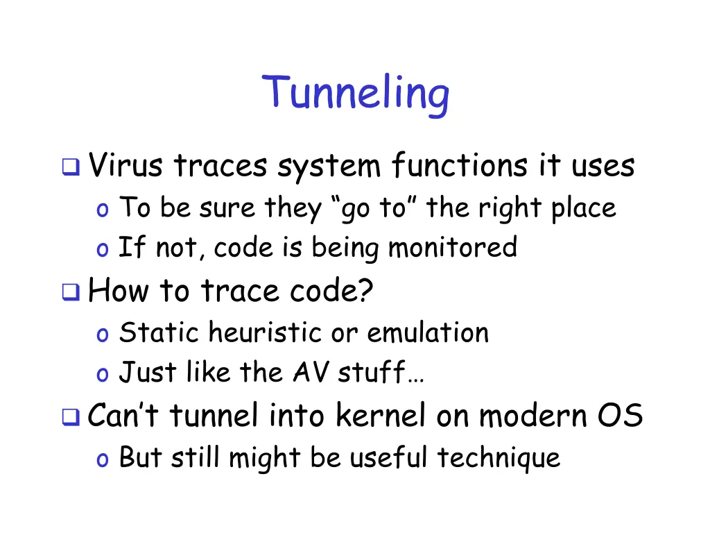 tunneling