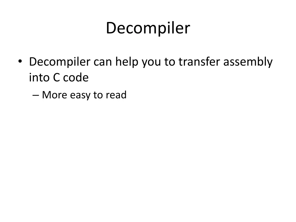 decompiler