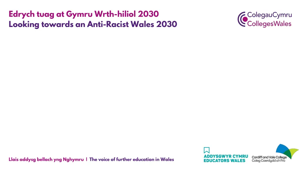 edrych tuag at gymru wrth hiliol 2030 looking 5