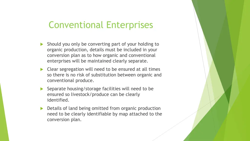 conventional enterprises