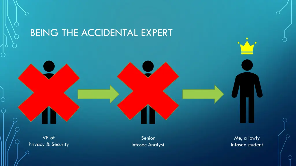 being the accidental expert