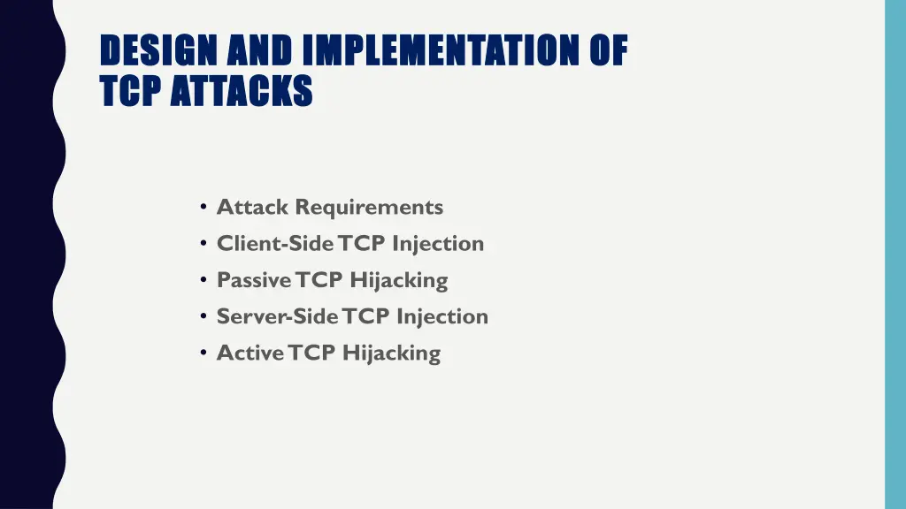 design and implementation of design