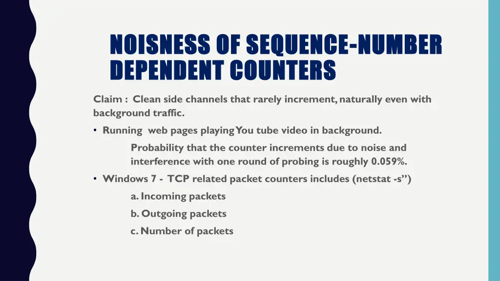 noisness of sequence noisness of sequence number