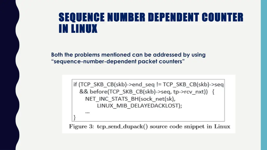 sequence number dependent counter sequence number 1