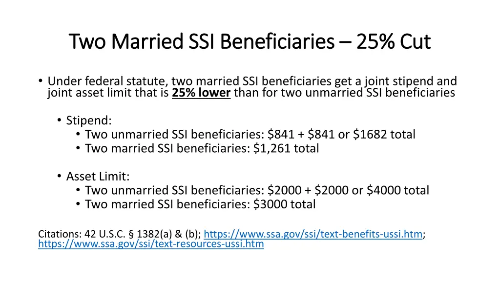 two married ssi beneficiaries two married