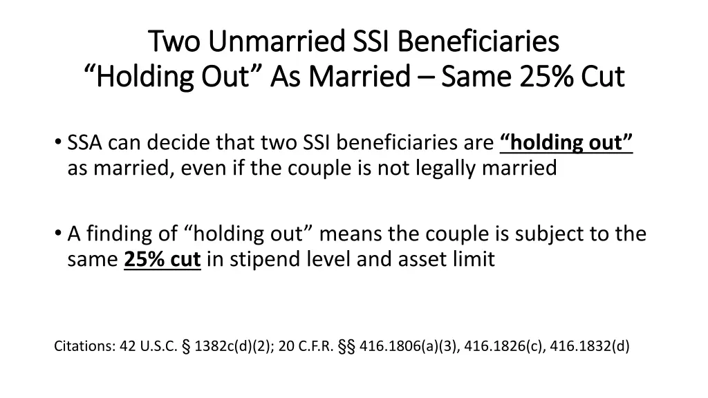 two unmarried ssi beneficiaries two unmarried