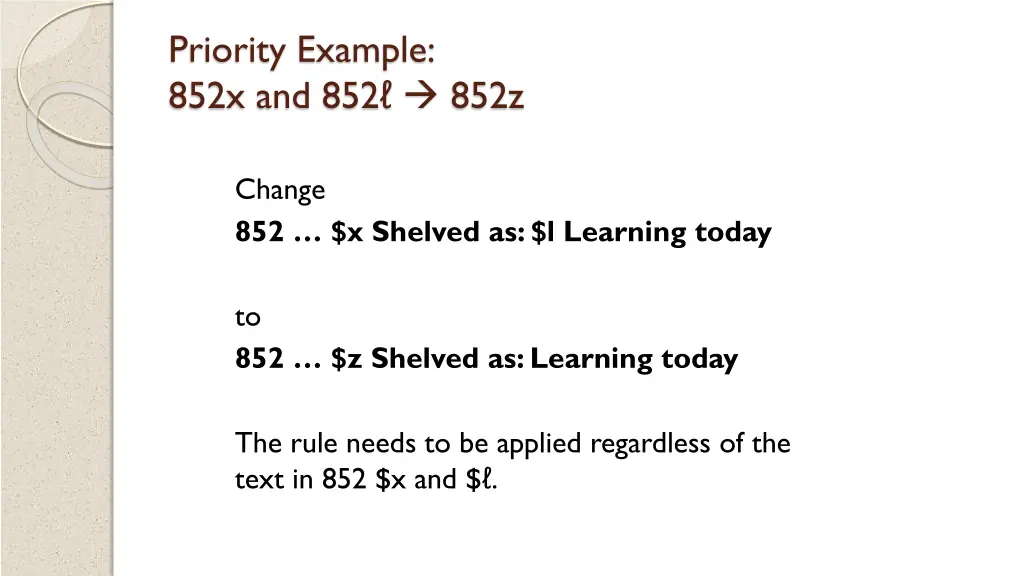 priority example 852x and 852 852z