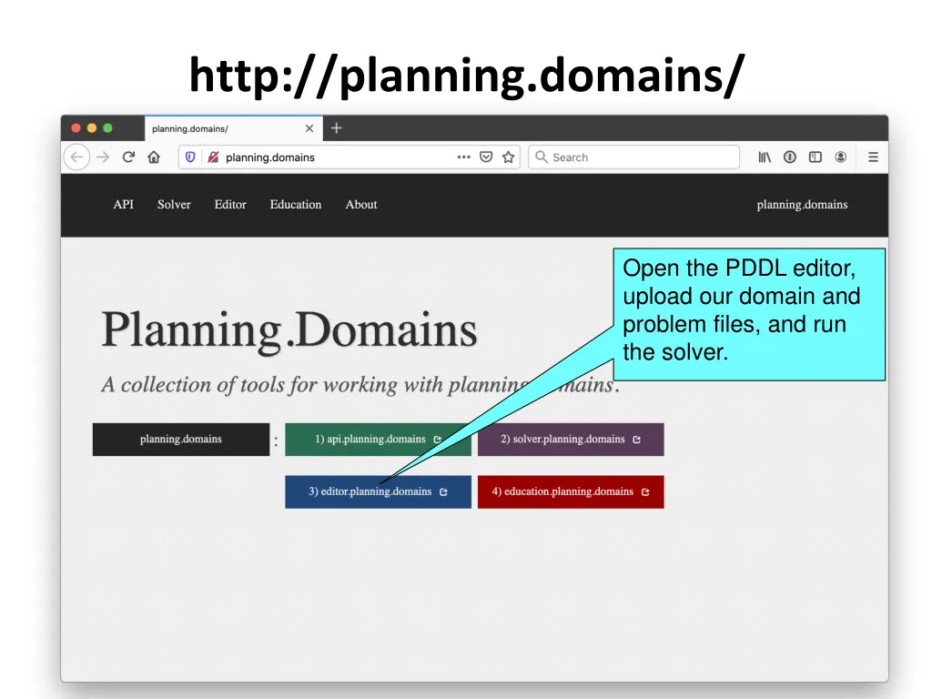 http planning domains