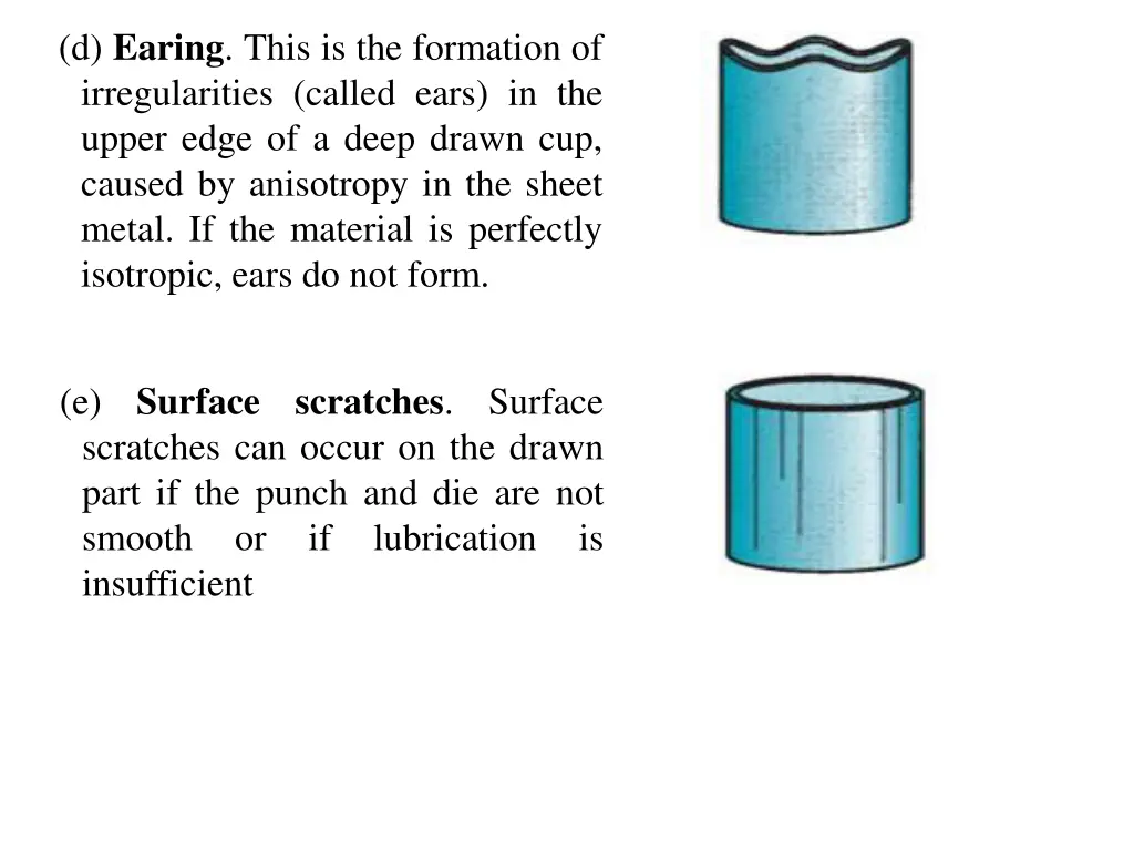 d earing this is the formation of irregularities