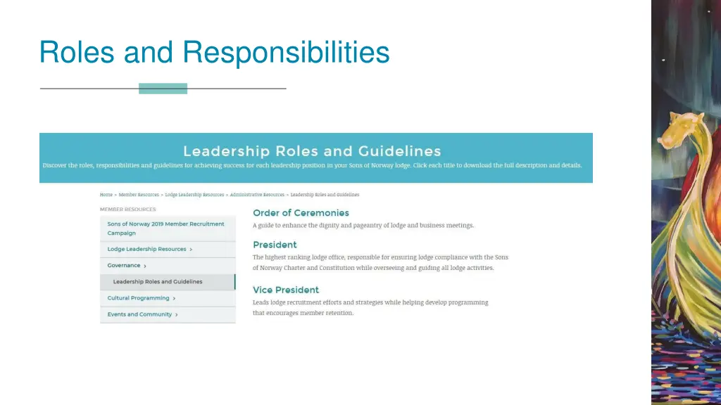 roles and responsibilities