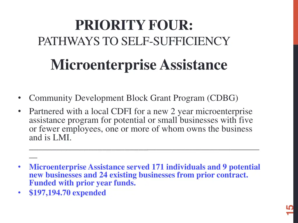 priority four pathways to self sufficiency