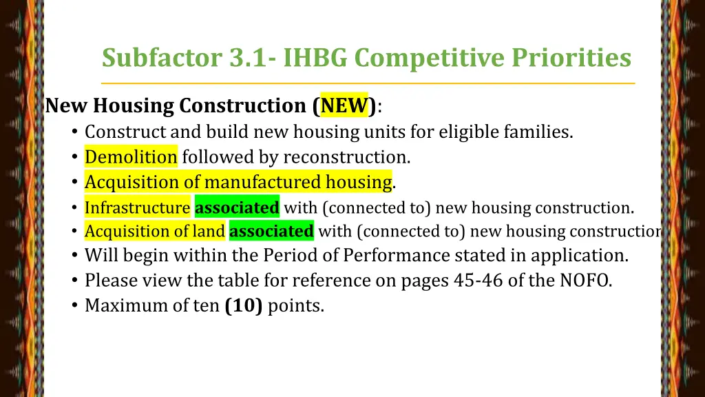 subfactor 3 1 ihbg competitive priorities 1