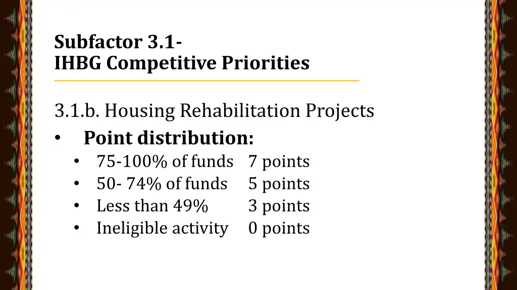 subfactor 3 1 ihbg competitive priorities 13