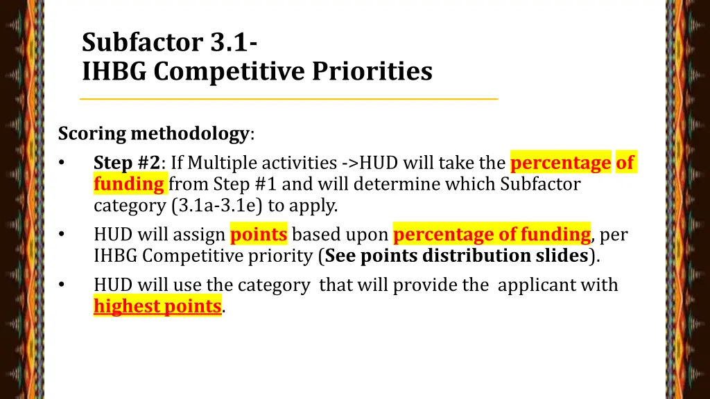 subfactor 3 1 ihbg competitive priorities 9