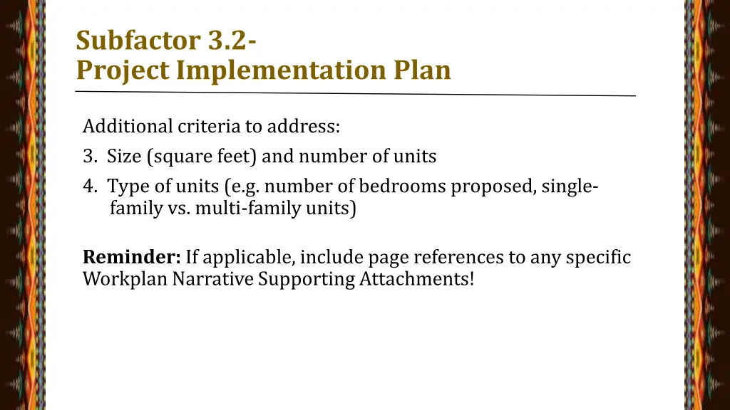 subfactor 3 2 project implementation plan 4