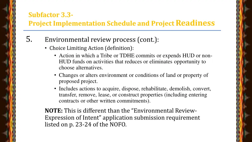 subfactor 3 3 project implementation schedule 3