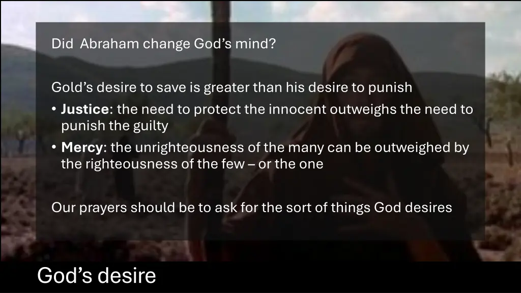 did abraham change god s mind