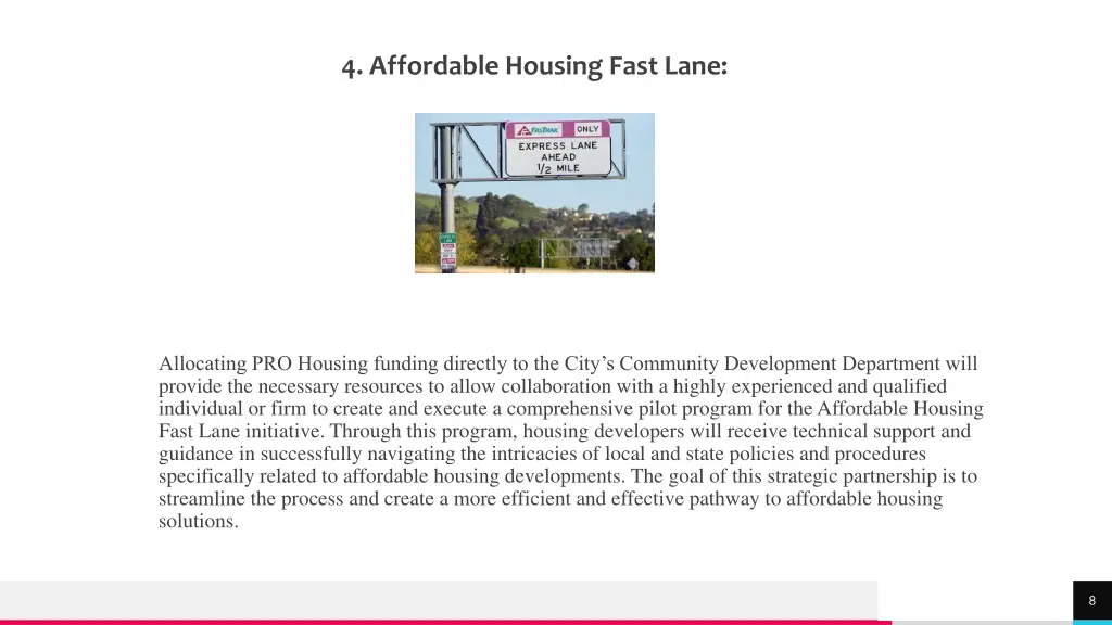 4 affordable housing fast lane