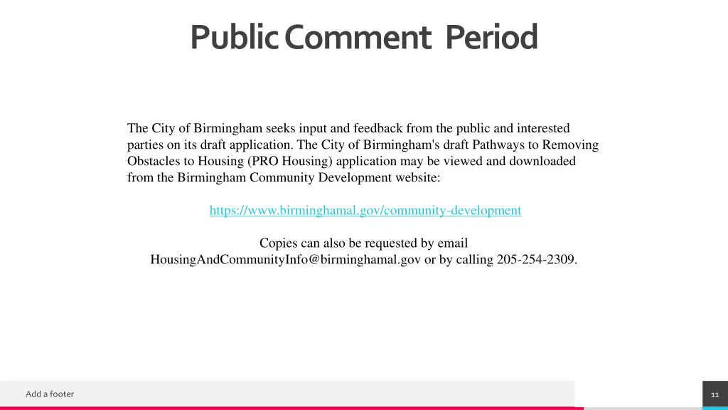 public comment period