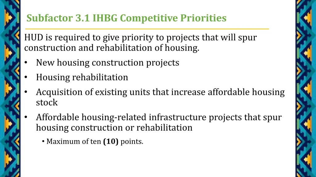 subfactor 3 1 ihbg competitive priorities 1