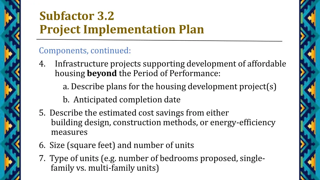 subfactor 3 2 project implementation plan 1