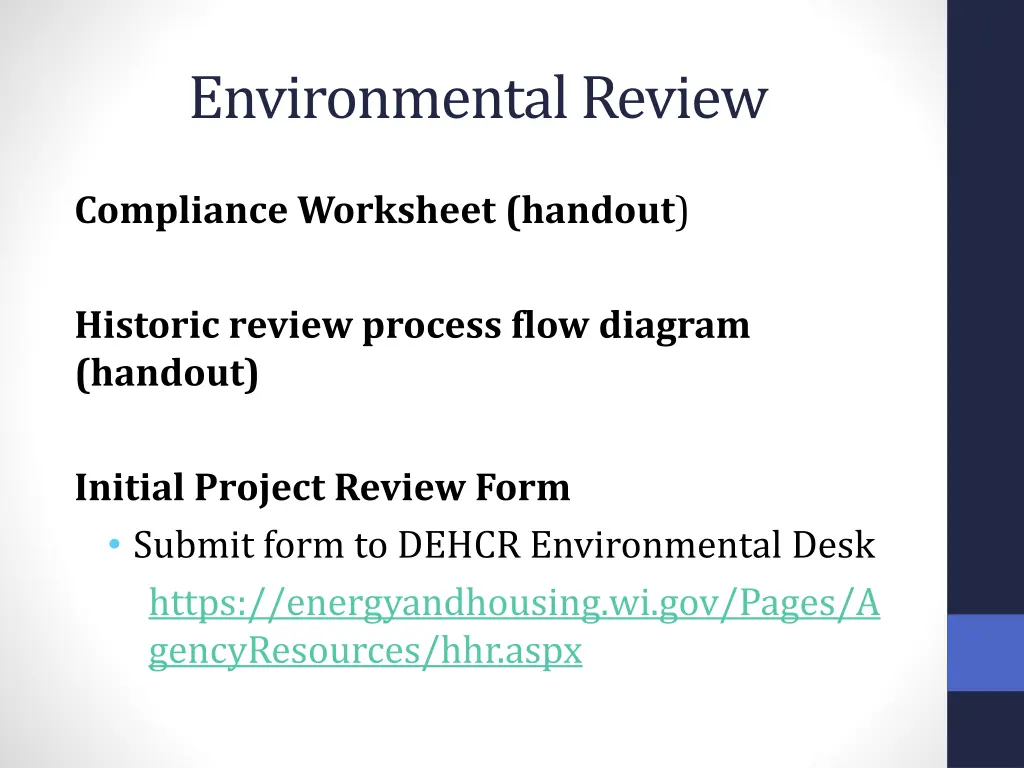 environmental review 1