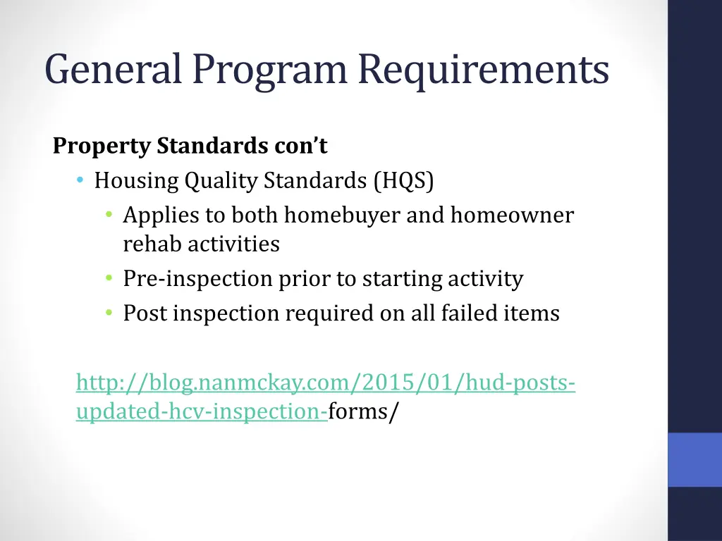 general program requirements 4