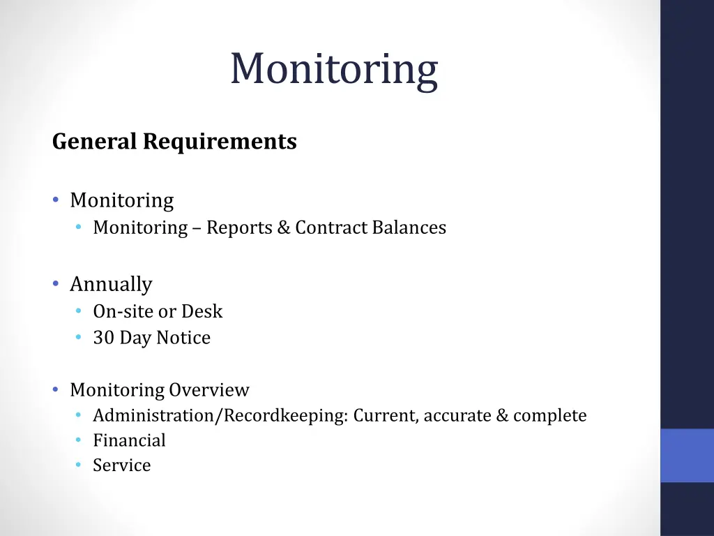 monitoring