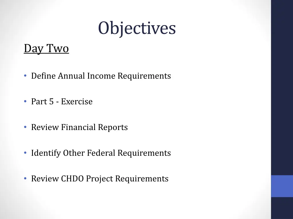 objectives 1