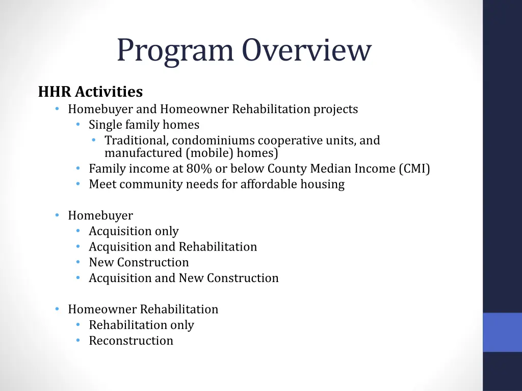 program overview 2