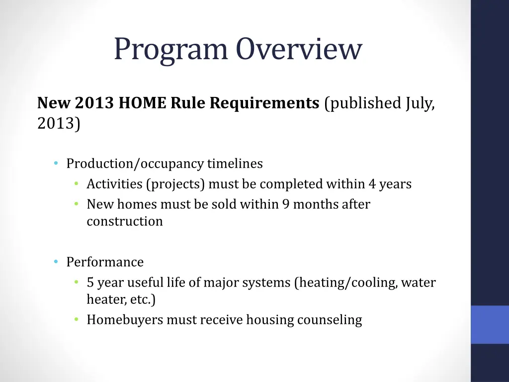 program overview 3