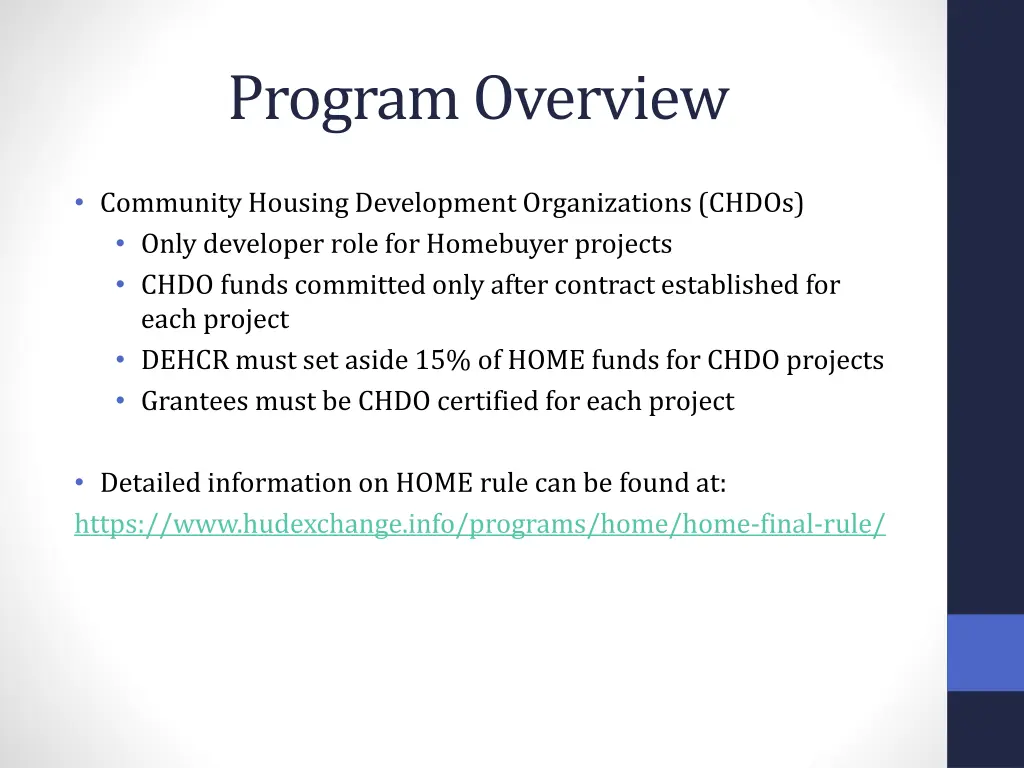 program overview 5