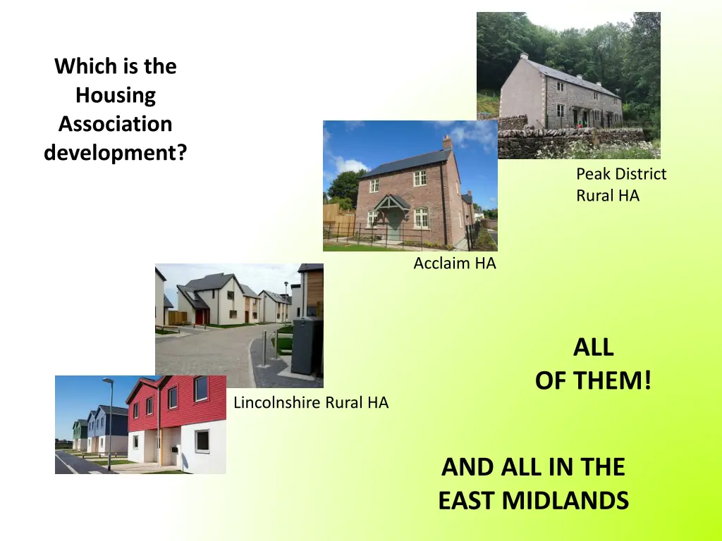 which is the housing association development