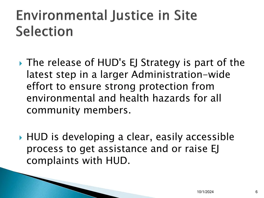 the release of hud s ej strategy is part