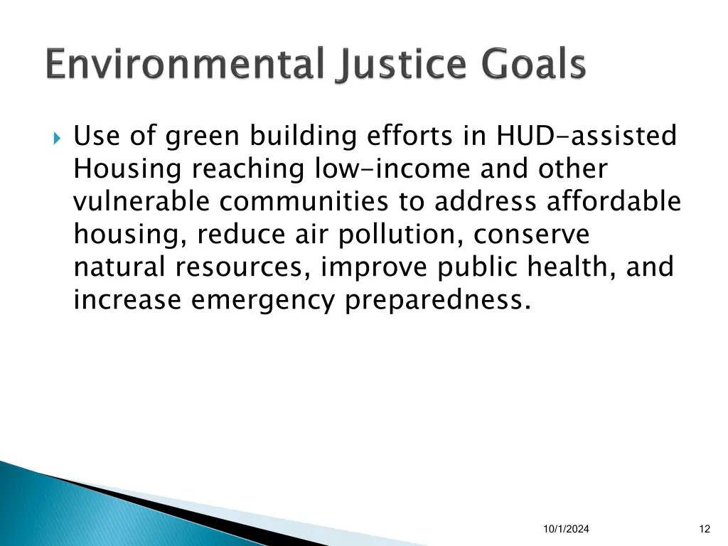 use of green building efforts in hud assisted